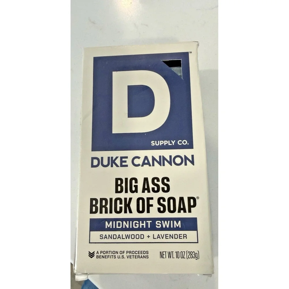 Duke Cannon Midnight Swim Brick Soap‎ 10 oz Bar Made in the USA New